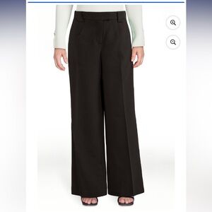Scoop Black Wide-Leg Women's Pants
